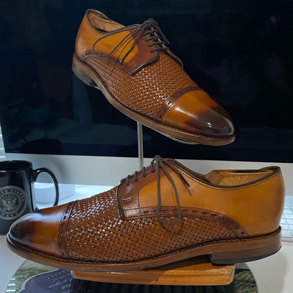 Allen Edmonds New Orleans 8D Walnut Weave Patina